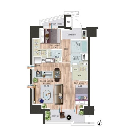 ORSUS板橋本町の物件間取画像